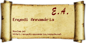 Enyedi Annamária névjegykártya